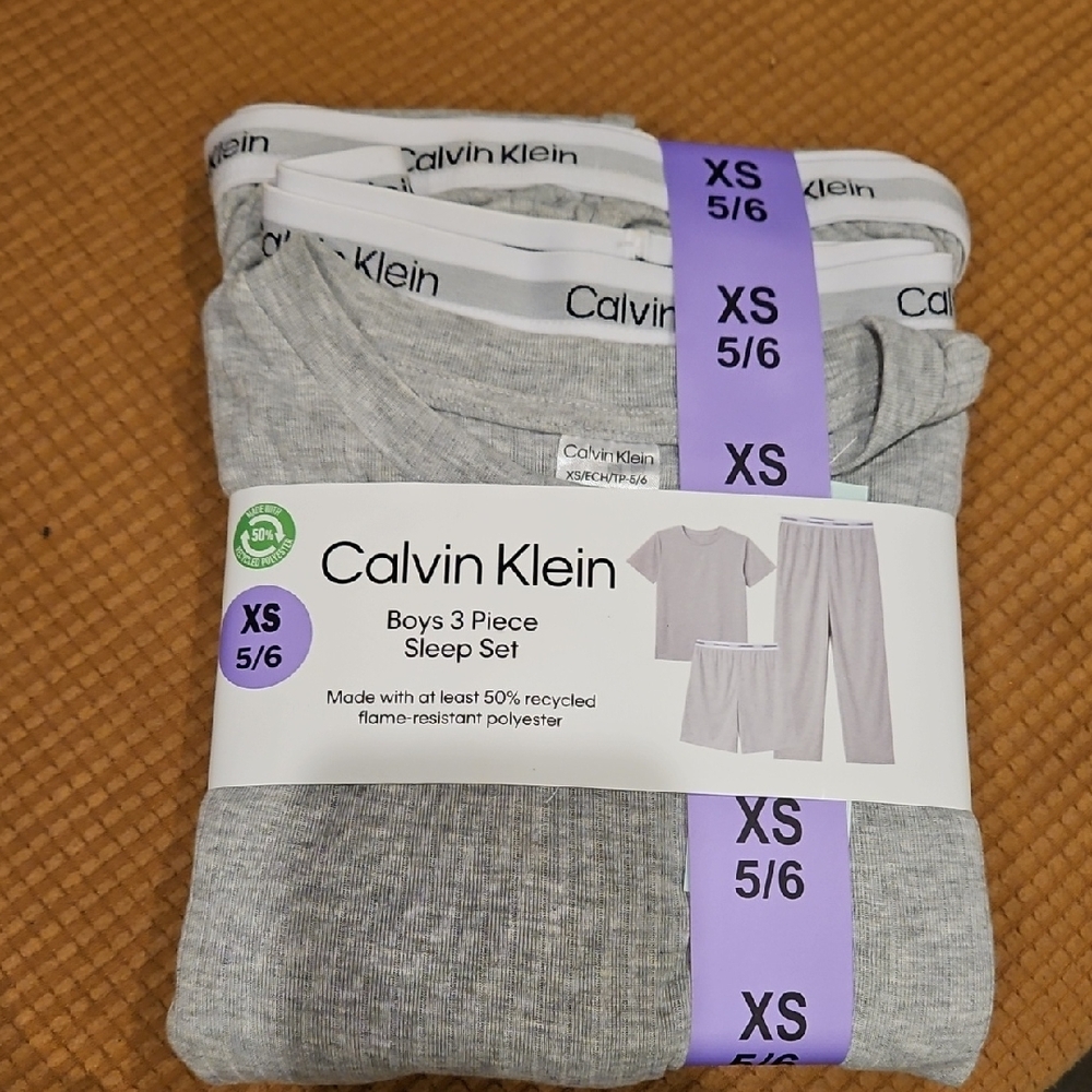 Calvin Klein Boys' Heather Gray Sleepwear Set